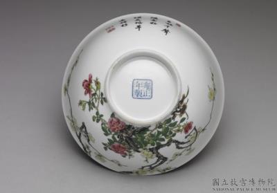 图片[3]-Bowl with flowers and birds in falangcai painted enamels, Qing dynasty, Yongzheng reign (1723-1735)-China Archive